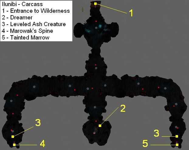 map
of Ilunibi, Carcass of the Saint