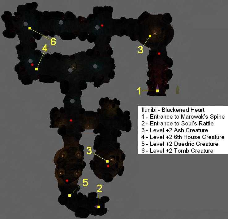 map
of Ilunibi, Blackened Heart