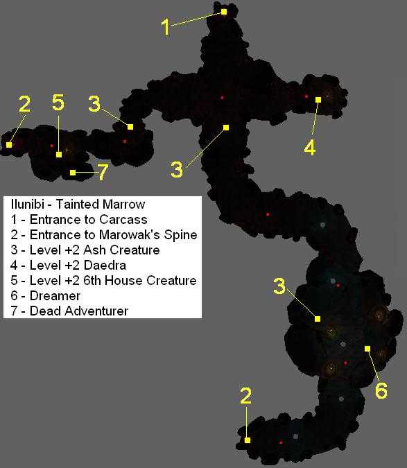 map
of Ilunibi, Tainted Marrow